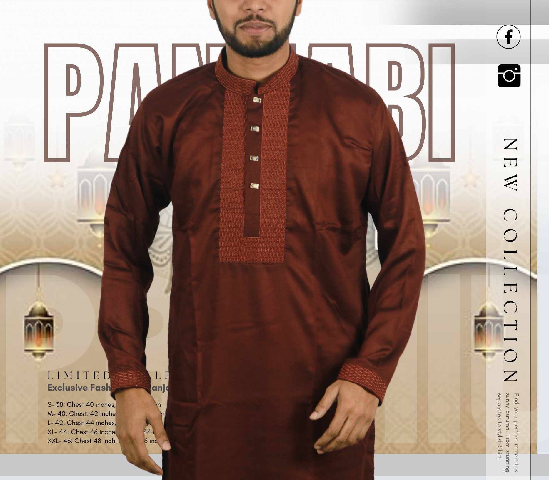 Panjabi Merun-SKU-103